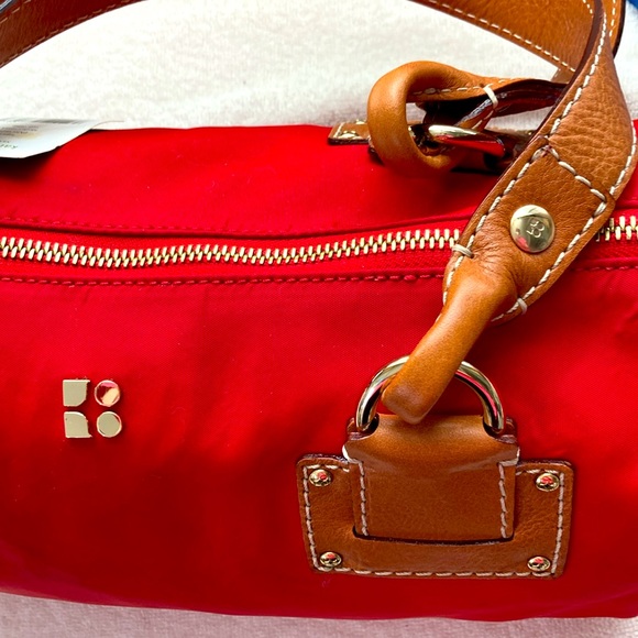 NWT-FINAL PRICE-red Kate Spade satchel with leather handles, was $159, now $119. - Picture 2 of 9
